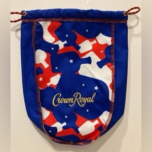 Crown Royal whiskey limited edition red, white, & blue camo bag